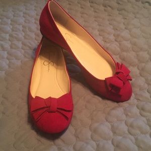 Red Jessica Simpson Flats